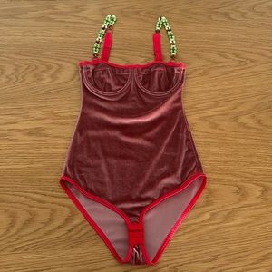Ami Muse Studio Velvet Bodysuit
